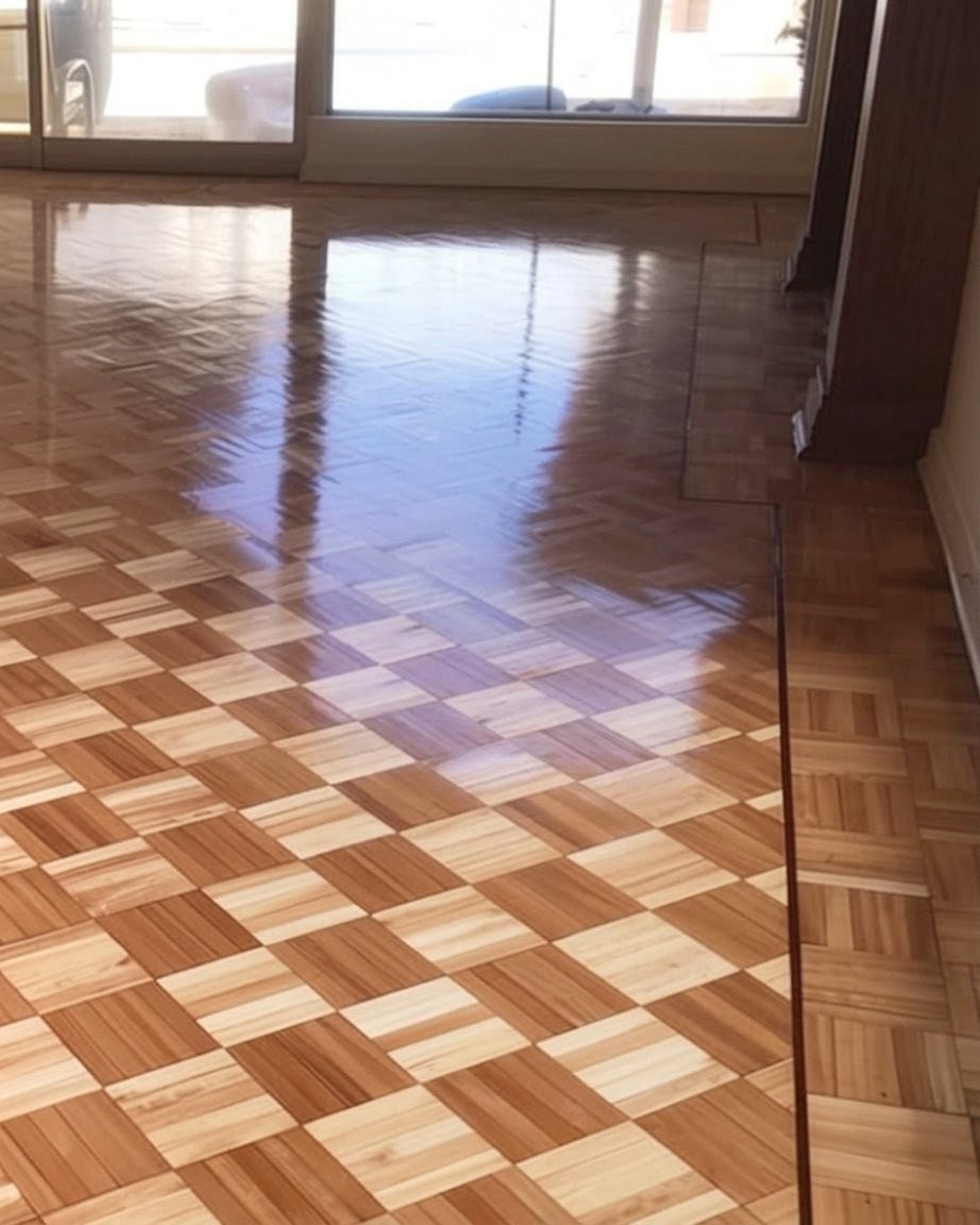 Restauración premium de pisos de madera y parquet con vitrificado brillante